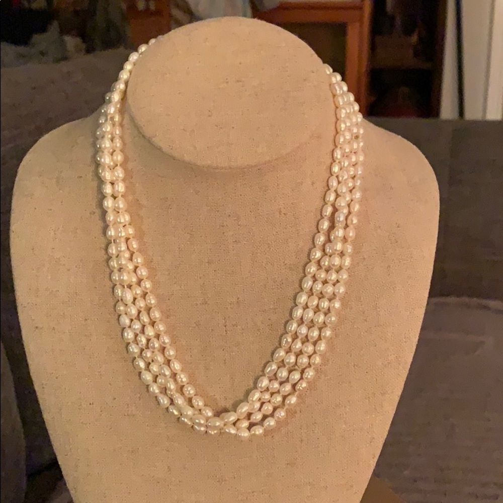 Endless String Of Freshwater Pearls 6 Total Feet - image 1